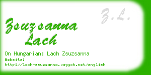 zsuzsanna lach business card